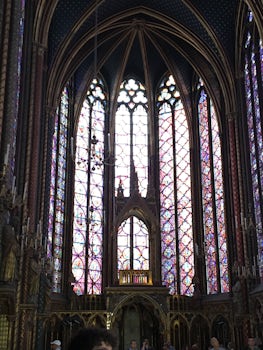 Saint Chappelle stained glass windows.