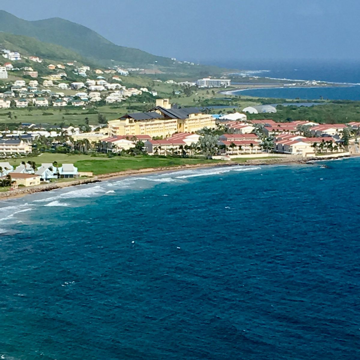 St. Kitts, on top of mountain looking down onto the Marriott.