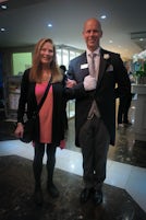 My wife and our 'butler' whose professionalism and personal care we