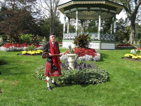 Our guide in the Botanical Gardens in Halifax, Nova Scotia.