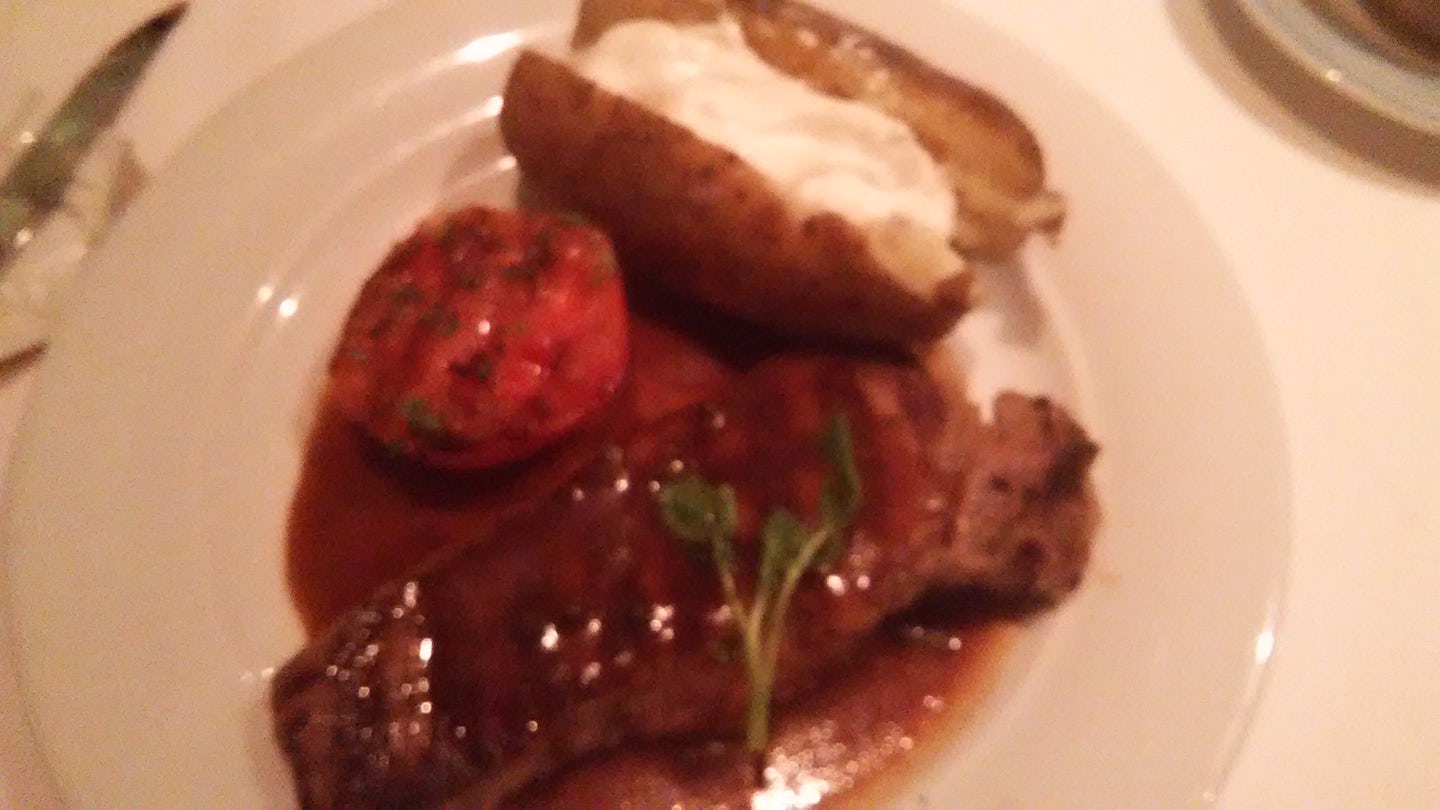 Steak and potato at MDR. A good reliable option.