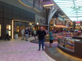 This is a picture of the walk through of the shops.