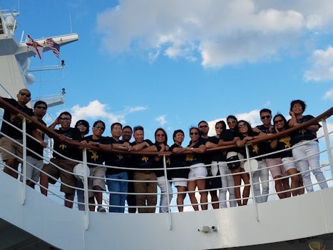 So much memories to share after 30 years of not seeing each other. Just a group picture of our  1st day on the ship.