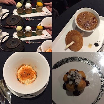 Desserts in Red Ginger.. so glad that the SIRENA has a Red Ginger, Tuscan Grill and a Jacques Bistro ( at lunch only in the grand dining room ) all without additional cost