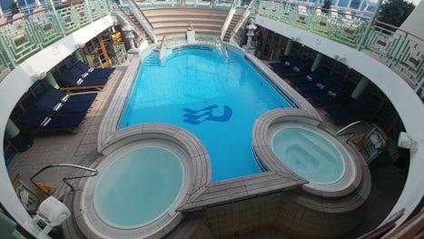 The forward adult-only pool.