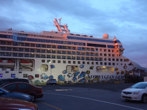 The ship in Quebec City...