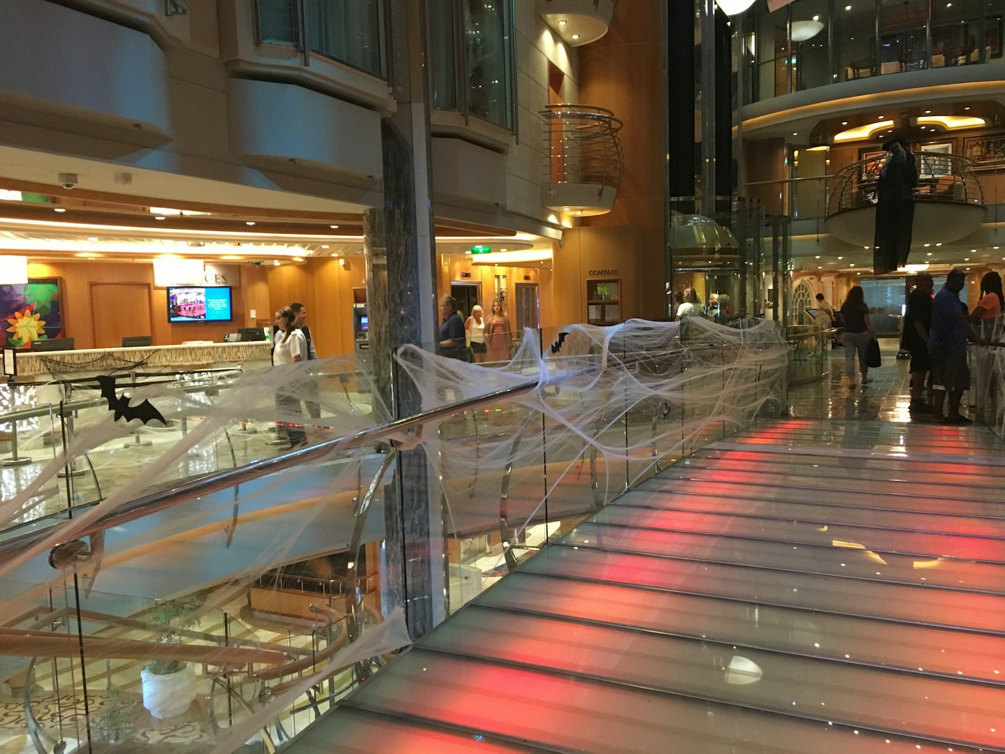 Halloween decorations aboard Liberty of the Seas