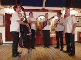 Local Folklore shore brought on board while in Dubrovnik