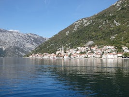 Fabulous views while sailing along the Dalmation Coast in the Bay of Kotor.