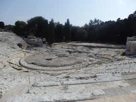Greek Theatre on excursion in Syracuse, Sicily.