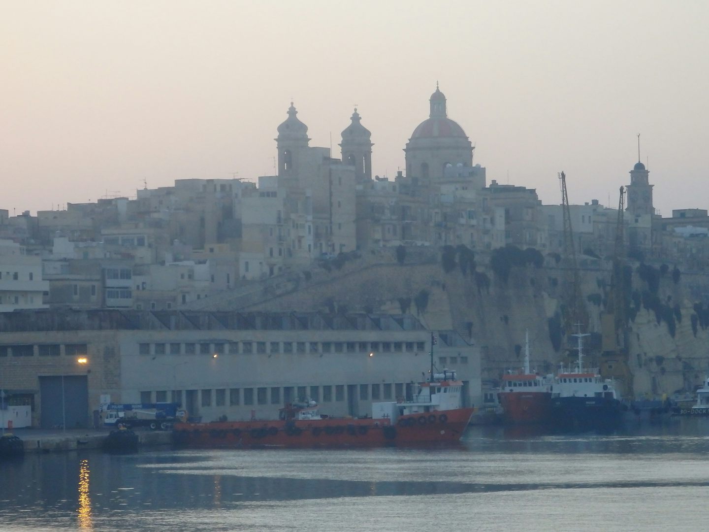 Arrival in Valletta, Malta.