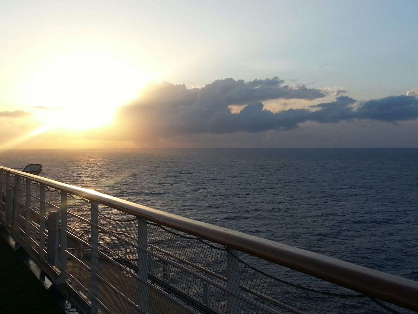 Sunset at sea
