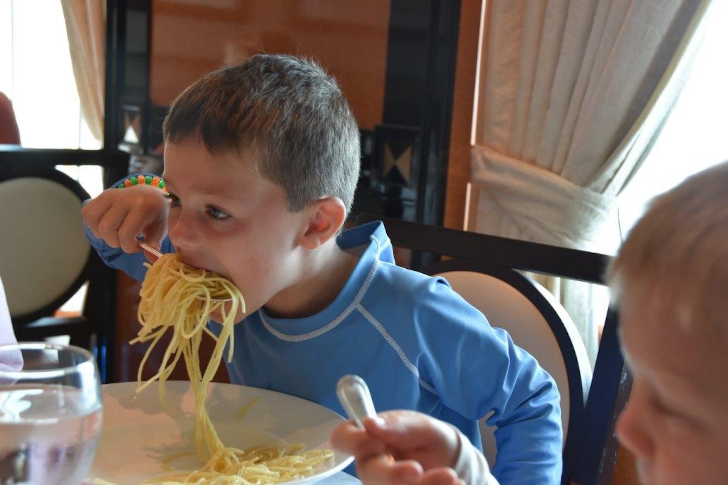 He loved the spaghetti