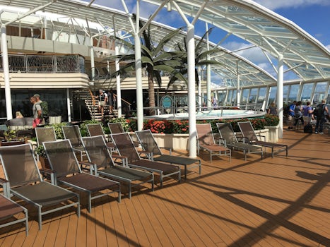 Our favorite area on the ship - the Solarium