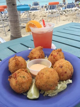 Conch fritters at The Whale