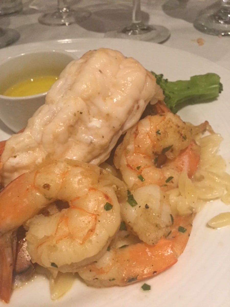 Lobster and shrimp on first Elegant Night