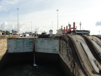 Looking back after going through the Locks.