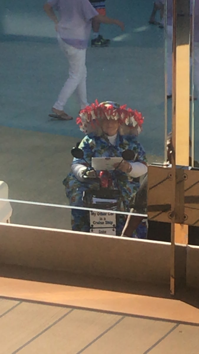 If you’ve been on a Carnival Cruise you may have seen this lady before??