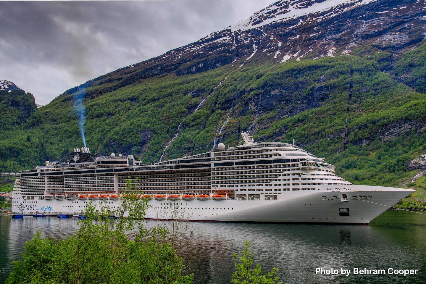 Vessel at Geiranger, Norway.