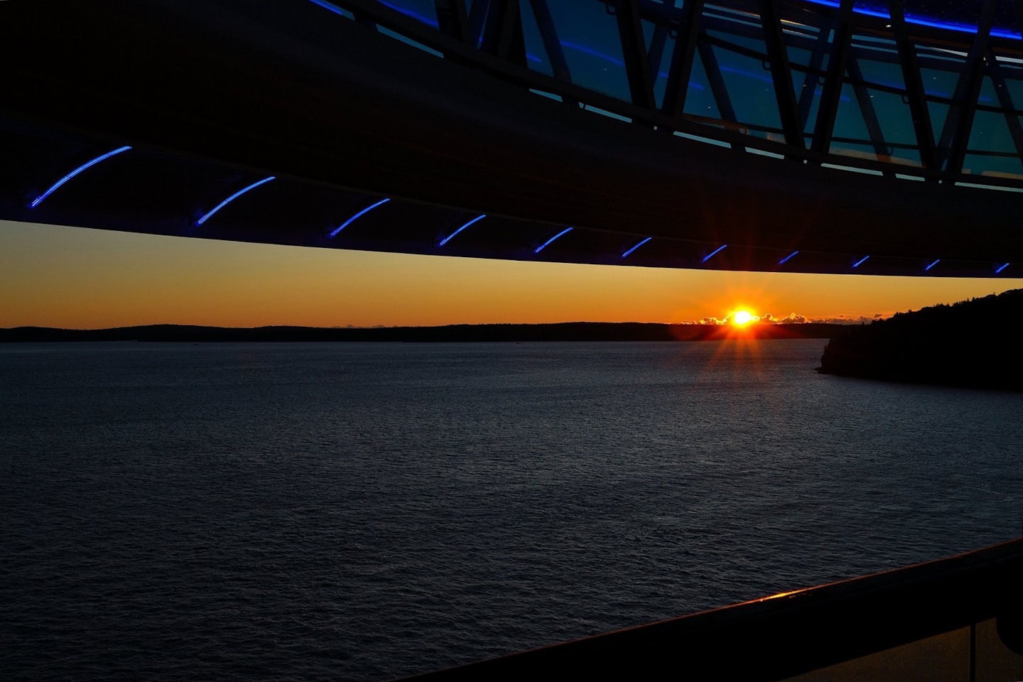 Good Morning Bar Harbor Maine.  Beware the skywalk above the Marina Deck if you take photos.