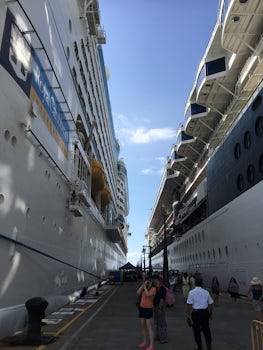 Our ship in st kitts port