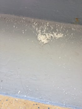 Salt residue on balcony