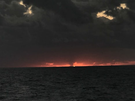 Last sunset on the ship!