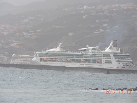 View of the ship in La Palma