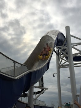 The double tube water slide