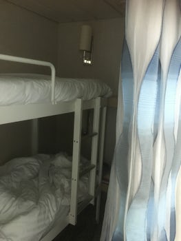 Twin bunk room comes with own wardrobe