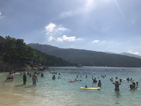 One of the many swim areas in Labadee, Haiti.