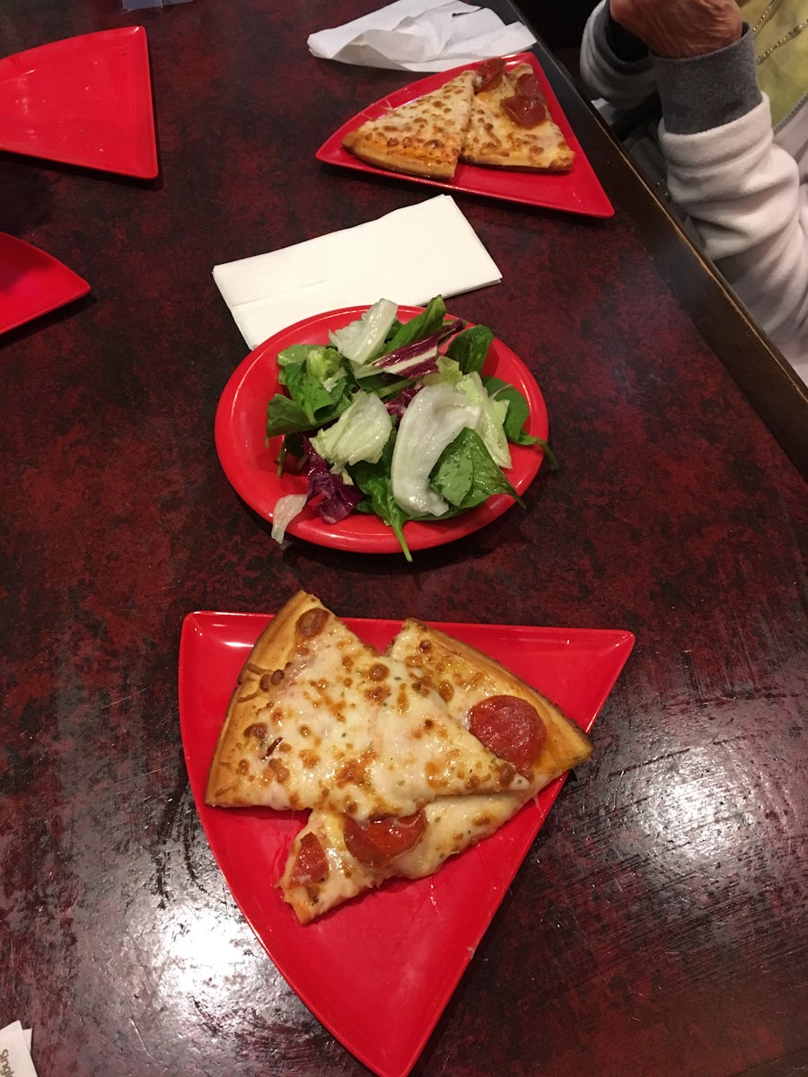 Sorrento's Pizza and salad - YUM