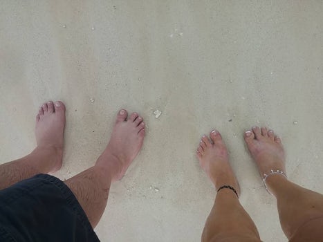 sent this to our kids! We have our feet in the beautiful beach you saw on t