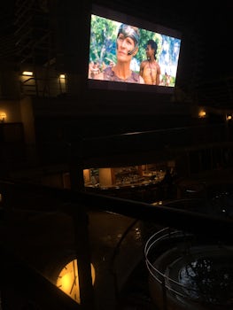 Watching Wonder Woman at “Movies under the Stars”
