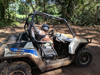 Went on a Dune buggy excursion in Jamaica in ocho Rios. Got completely soaked in mud! Amazing!