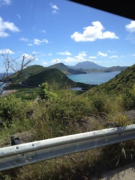 The scenery on St. Kitts, one of the most beautiful places I've ever se