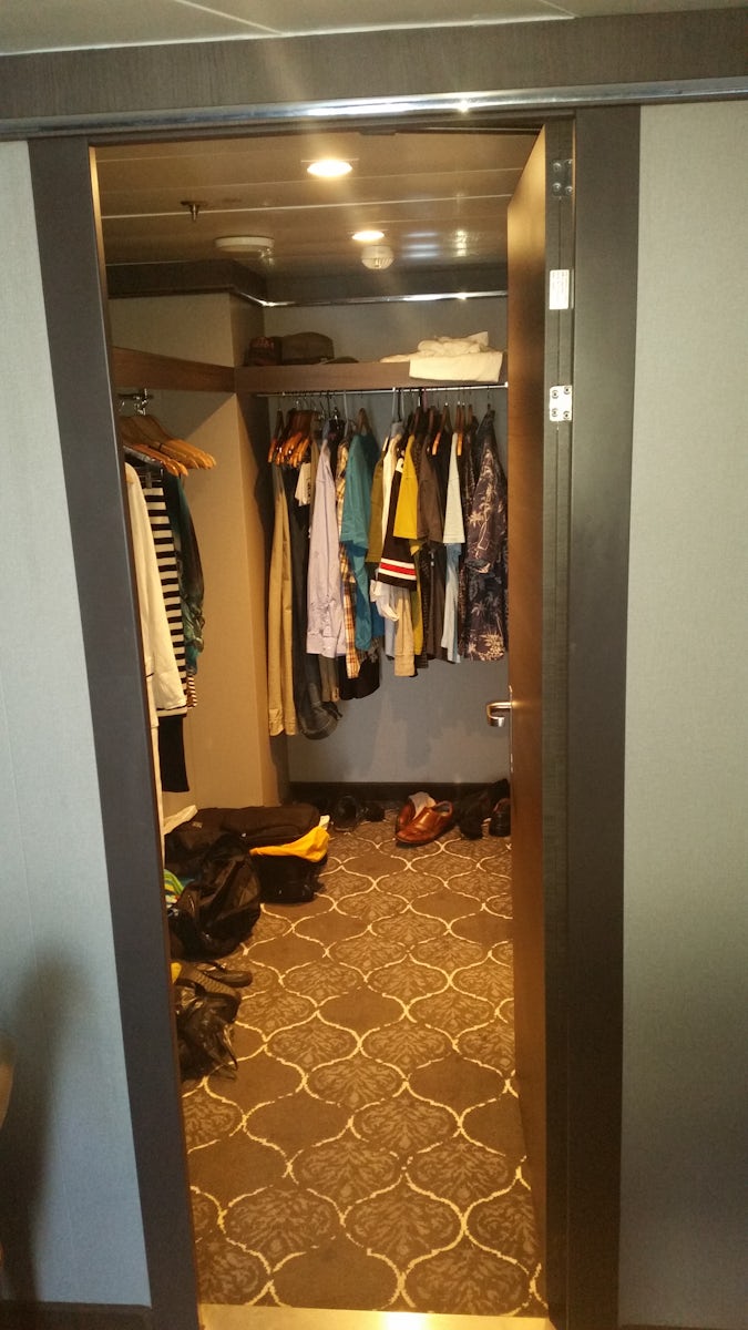 Walk-in closet.  The picture is taken from the bedroom.  If you walk into t