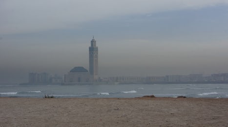 Hassen 11 Mosque smog pollution in Casablana