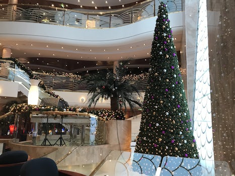 Main lobby area with Christmas Tree