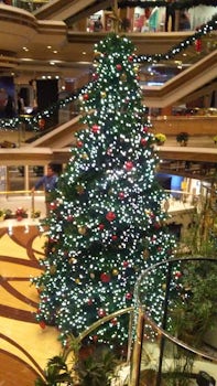 Christmas tree in grand atrium