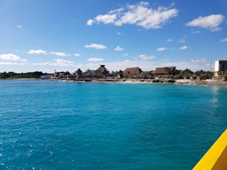 Costa Maya port from the ship.