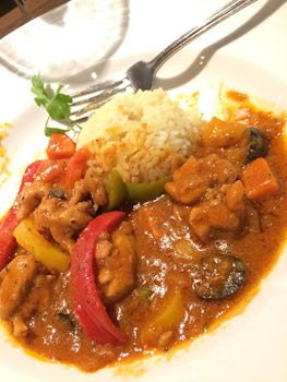A Caribbean  dish from the port of call menu