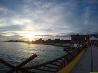 Costa Maya, looking back from pier