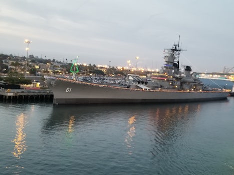 USS IOWA from our Balcony