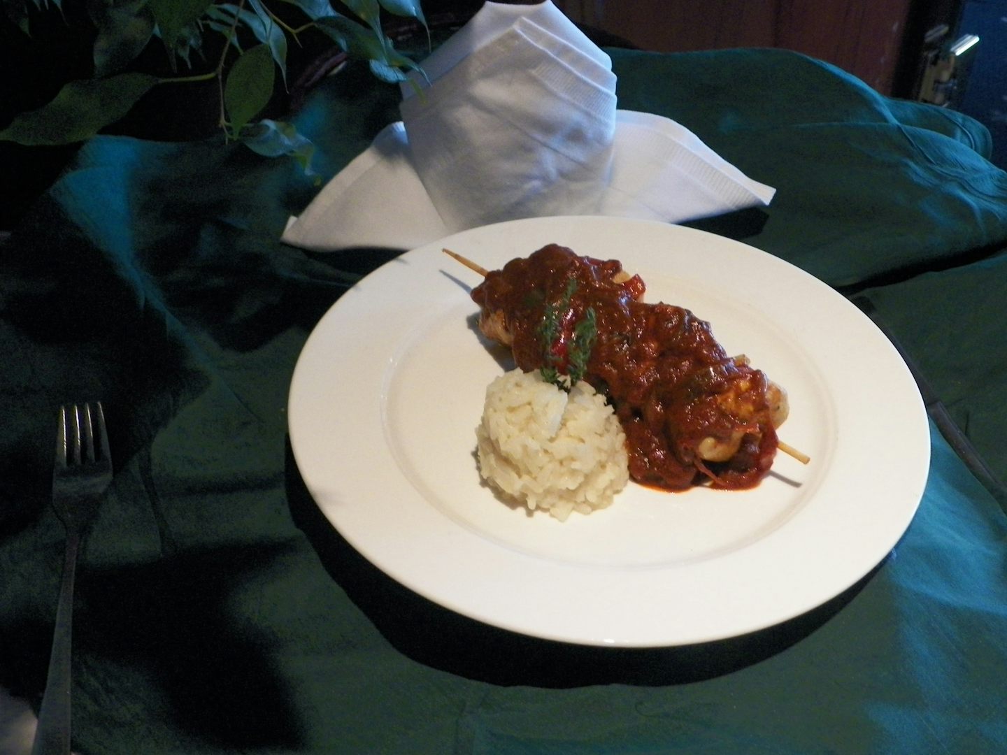 I believe this was stuffed cabbage, as they displayed the main course just outside our room next to dining.