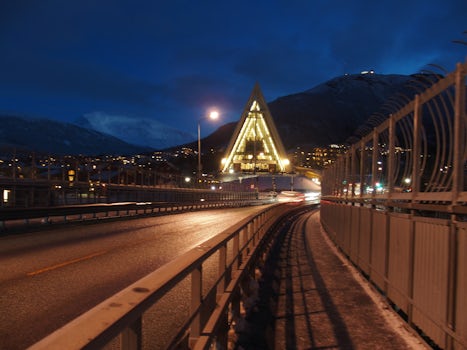 Tromso Cathedral from bridge