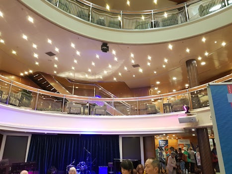 The main performing and public area on deck 5 called the Atrium.