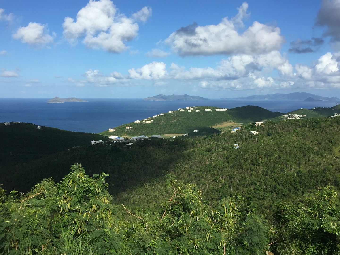 A beautiful view from the top of a hill in St. Kitts.
