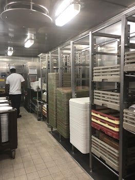 Tour of the galley during the chef