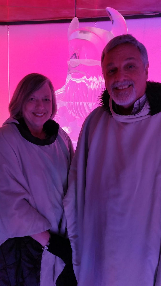 I was excited about visiting the ice bar. They never tell you it is 24.00 each to enter a tiny walk in freezer. A very bored bartender served us two tiny martinis. He made no effort to make conversation. We left within 10 minutes.